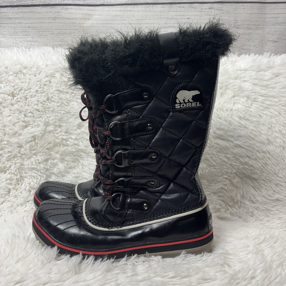 Sorel Joan of Arctic Waterproof Winter Boots Black Sz 9 - Picture 3 of 12